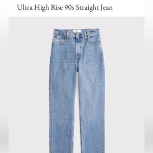 Abercrombie & Fitch 90s Ultra High-Rise Straight Jeans